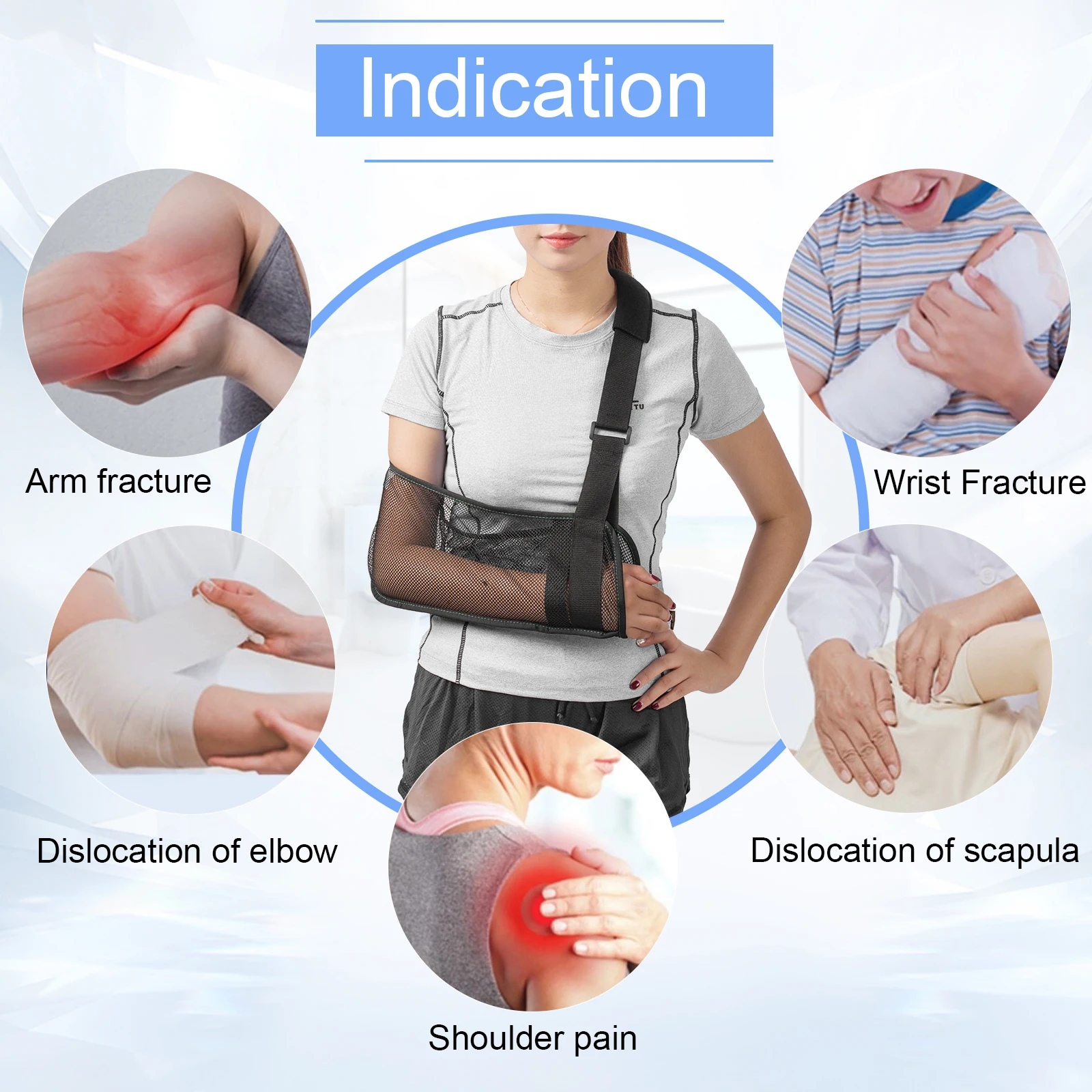 Медицинский сетчатый ремень для поддержки большого пальца