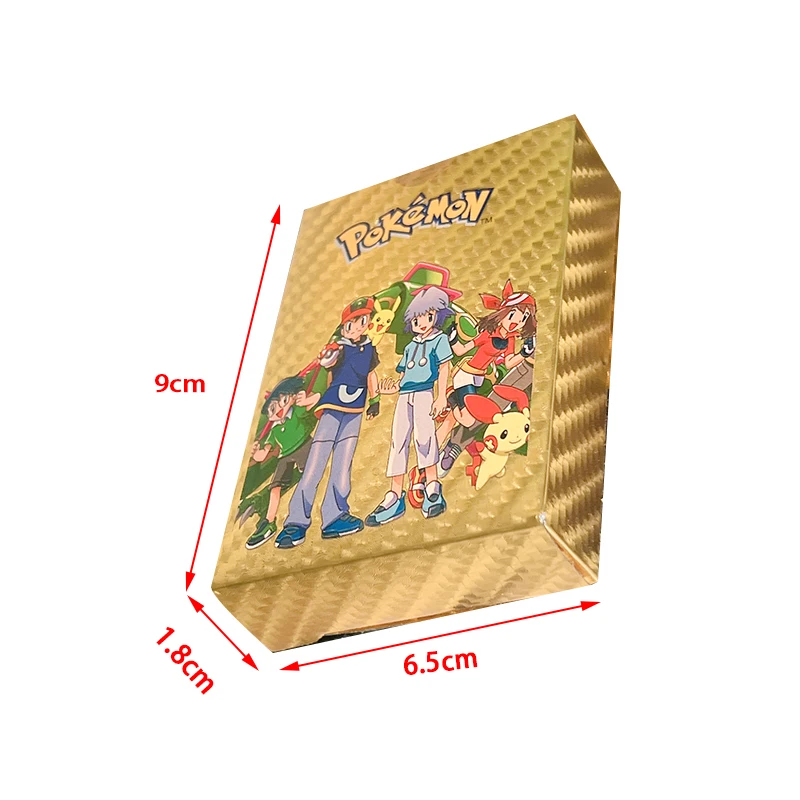 Карты Pokemon английский французский Vmax GX Energy металлическая золотистая Charizard Pikachu