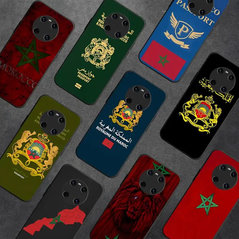 

Morocco Flag Passport Phone Case for Huawei Y 6 9 7 5 8s prime 2019 2018 enjoy 7 plus