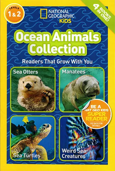 

National Geographic Kids Ocean Animals Collection L1L2 STEM Original Children Popular Science Books