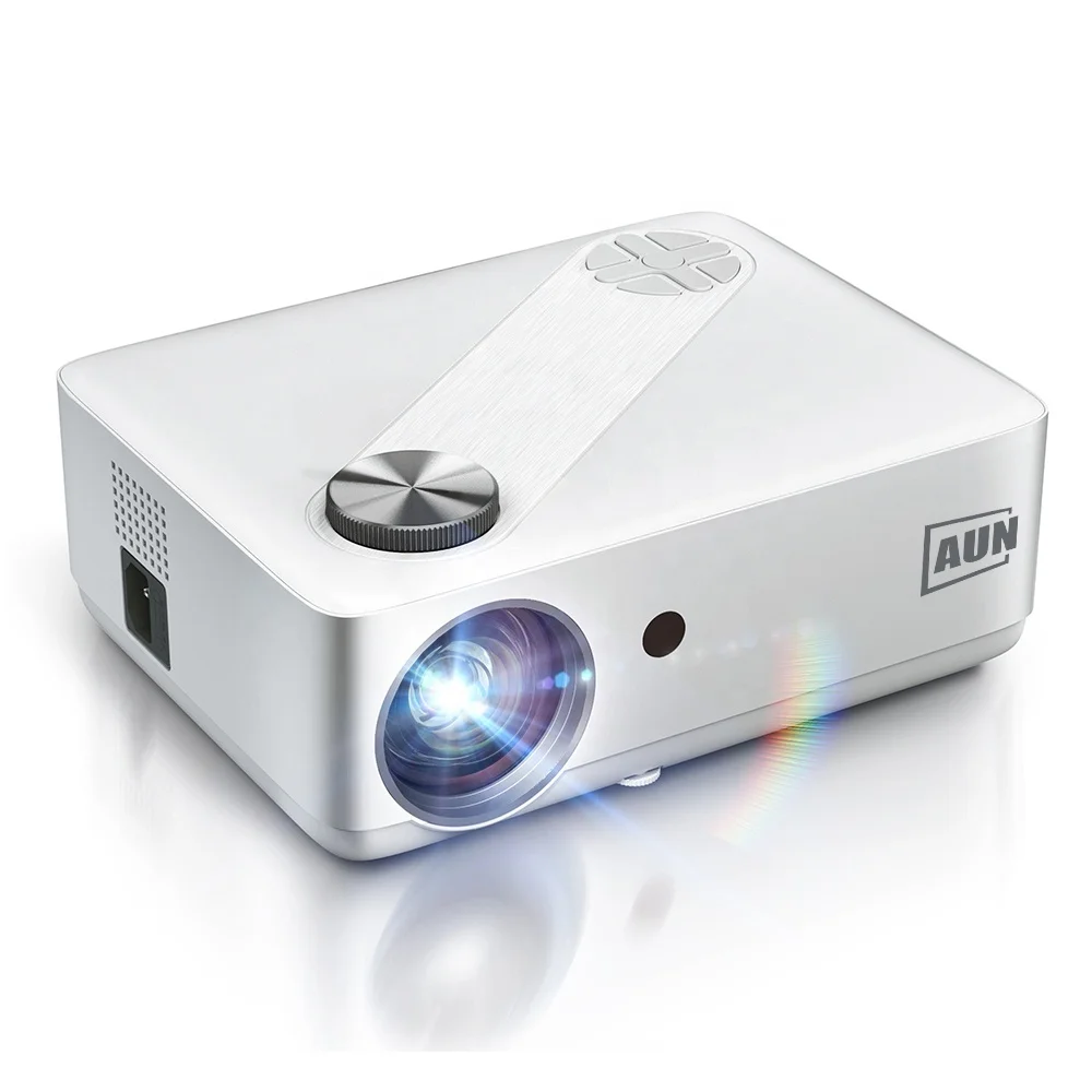 AUN AKEY8-Basic LED Projector Full HD Video projector 6000 Lumens 4K Video Projector for Home Cinema