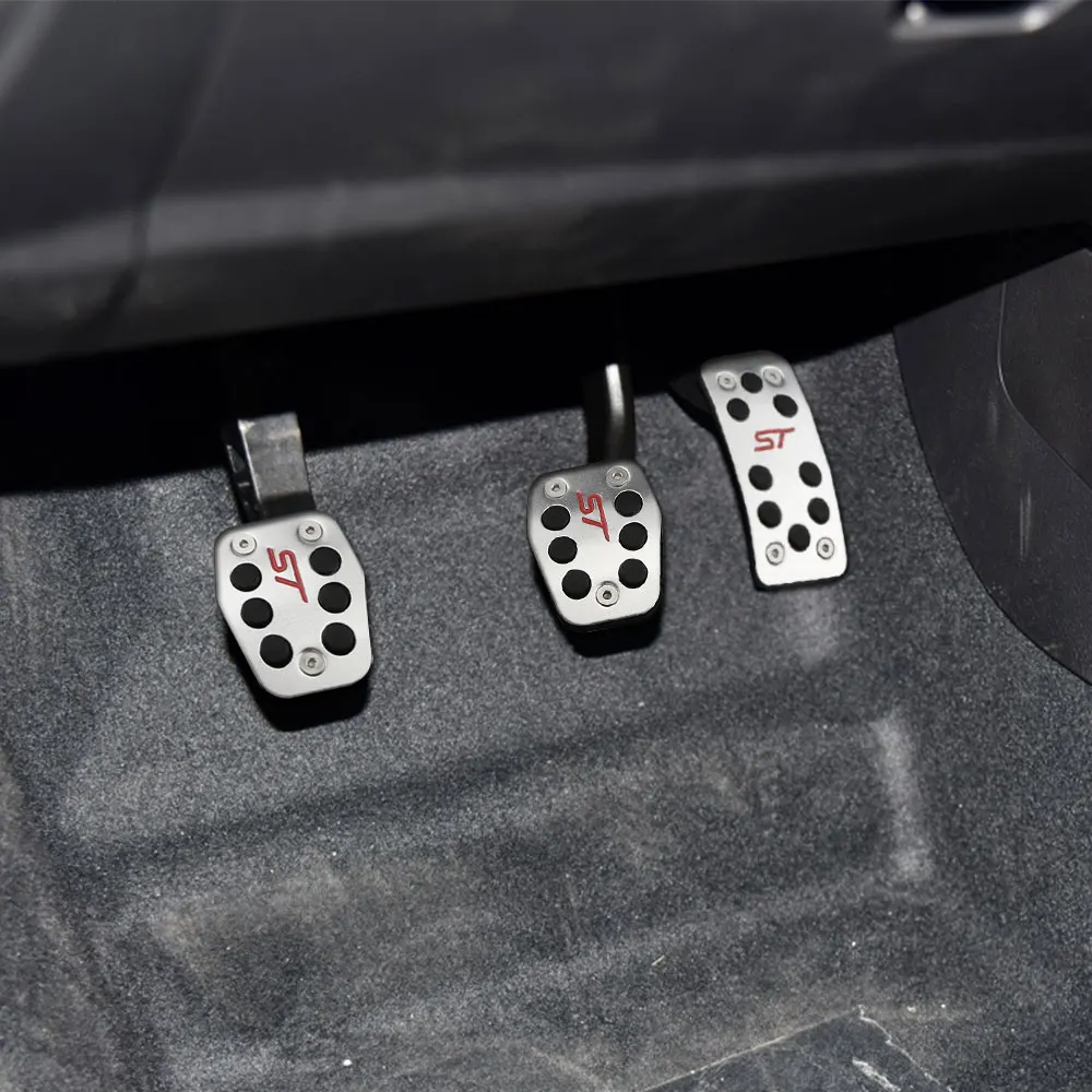 Car Pedals Covers for Ford Focus 2 3 4 MK2 MK3 MK4 Kuga Escape RS ST 2005-2017 Clutch Gas Brake Pedal Pedal Set Pads