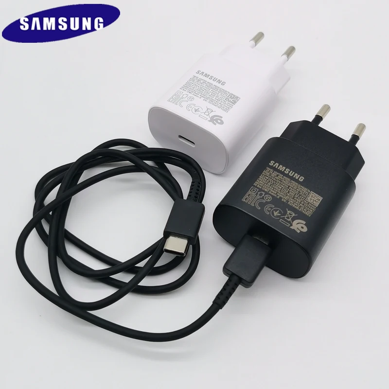 

Адаптер для Samsung S22 S21 Note20, Сверхбыстрая зарядка 25 Вт, Type C, 100 см, PD-кабель для Galaxy A33, A53, A73, A52, A72, A51