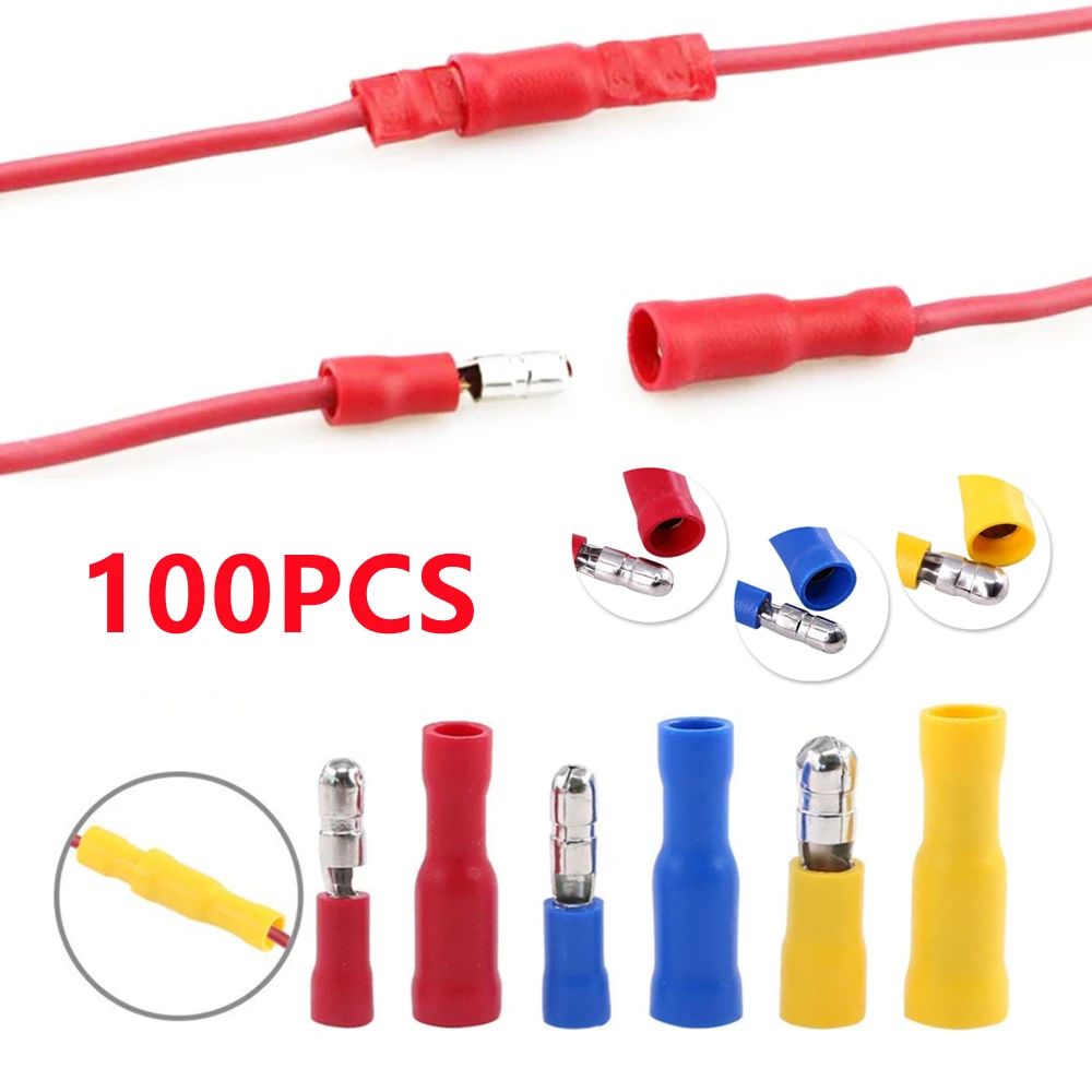 

50/100 шт., обжимные клеммы для электрических проводов