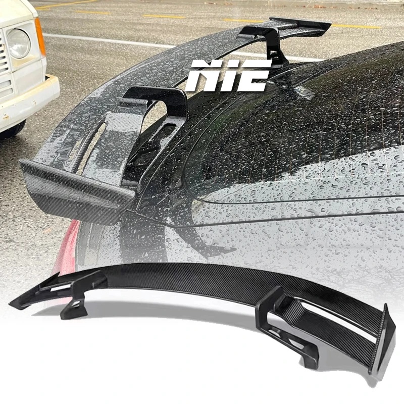 Для Audi Tt Tts Ttrs R8 MK3 Mk2 кованое настоящее углеродное волокно глянцевое черное заднее