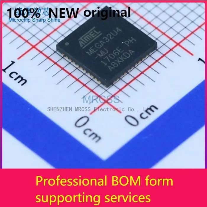 MCU ATMEGA32U4-MU ATMEGA32 ARM Cortex RISC Flash Bulk 3.3V 5V 44QFN Electronic Component 100% original