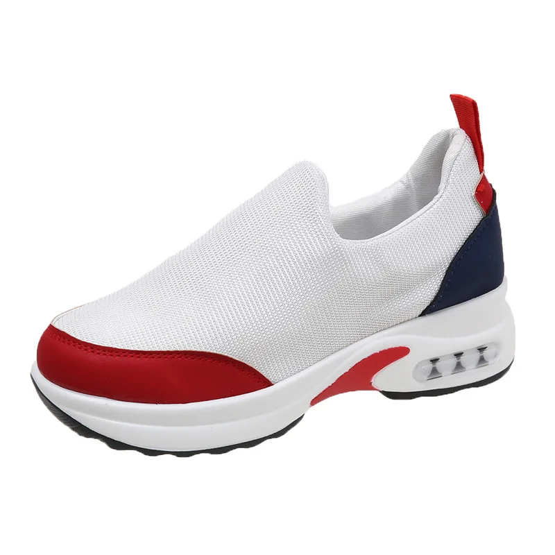 

2022 New Sneakers Women Vulcanize Shoes Platform Mesh Breathable Woman Sport Shoes Casual Running Air-Cushion Shoe Plus Size 43