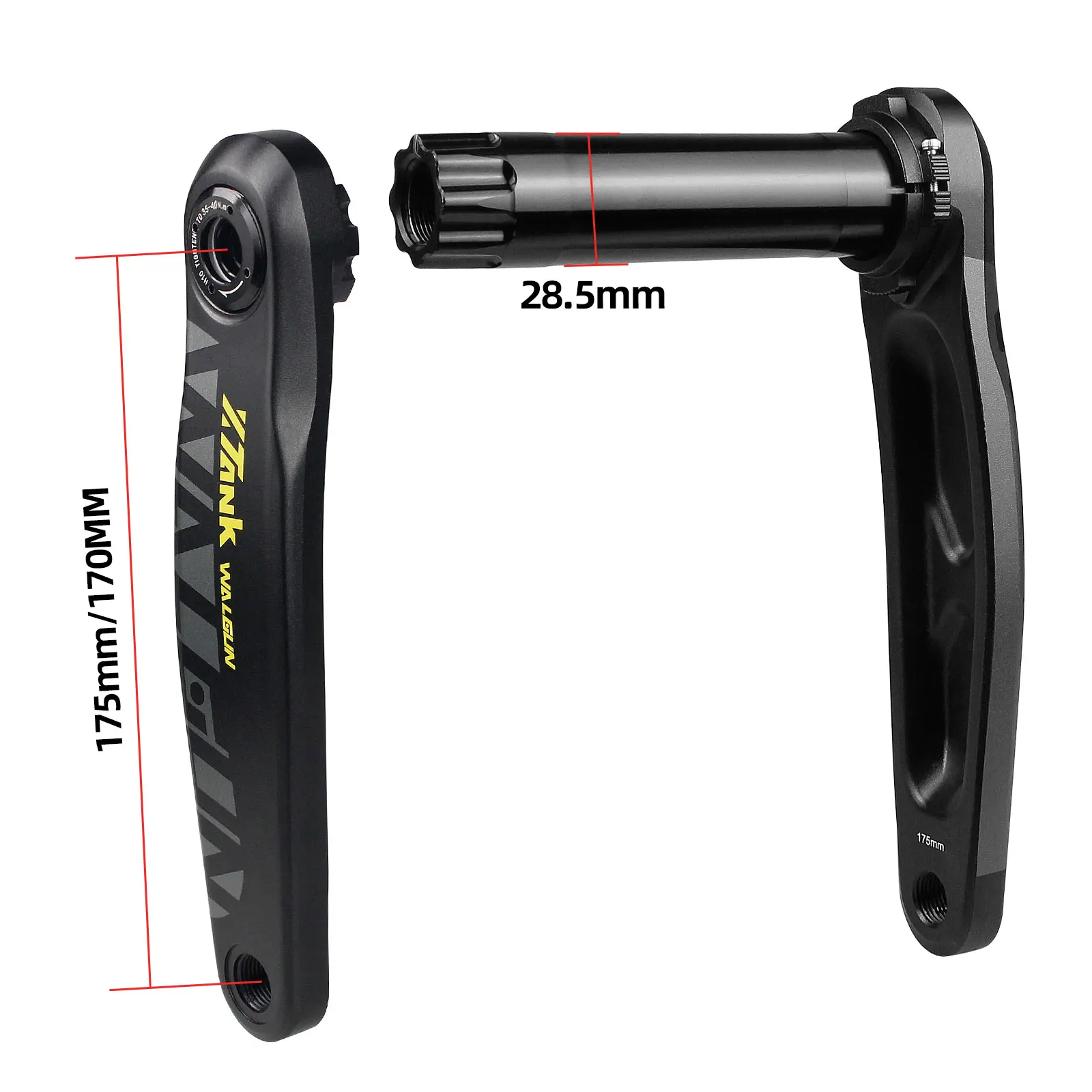 wa rowerowa ze stopu aluminium prosta kadencja 32/34/36T z gwiazdą offsetową 3mm 170/175mm długość uchwytu do rowerów górskich