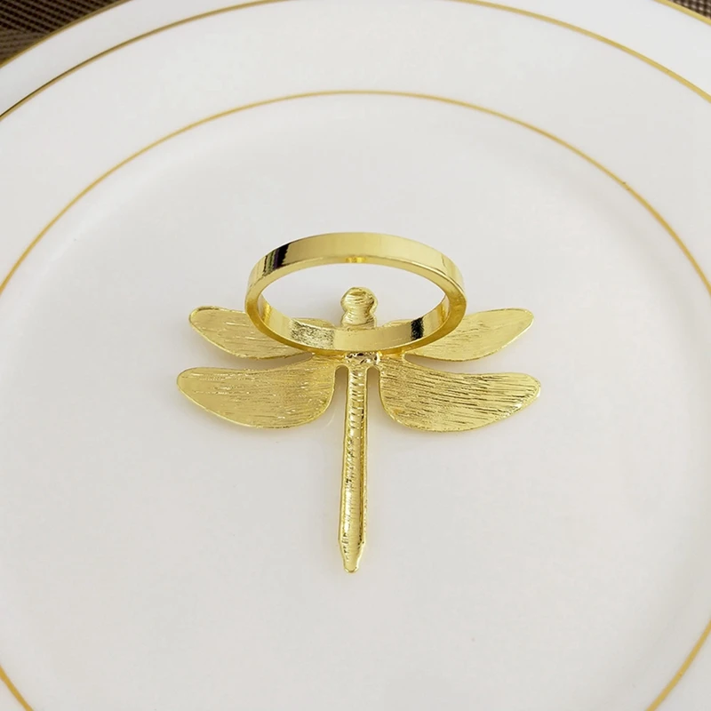 12 шт. кольцо для салфеток в виде стрекозы