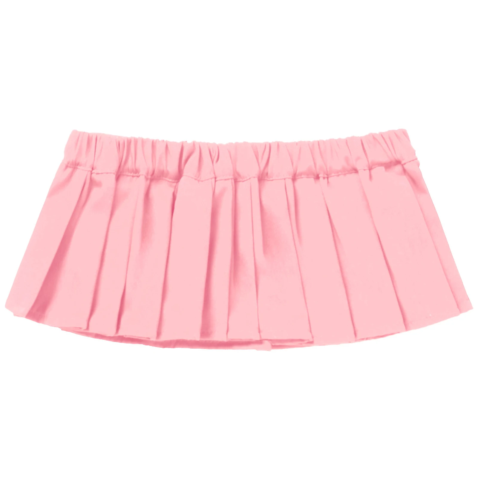 Сексуальная Женская плиссированная мини-юбка однотонная эластичная задняя