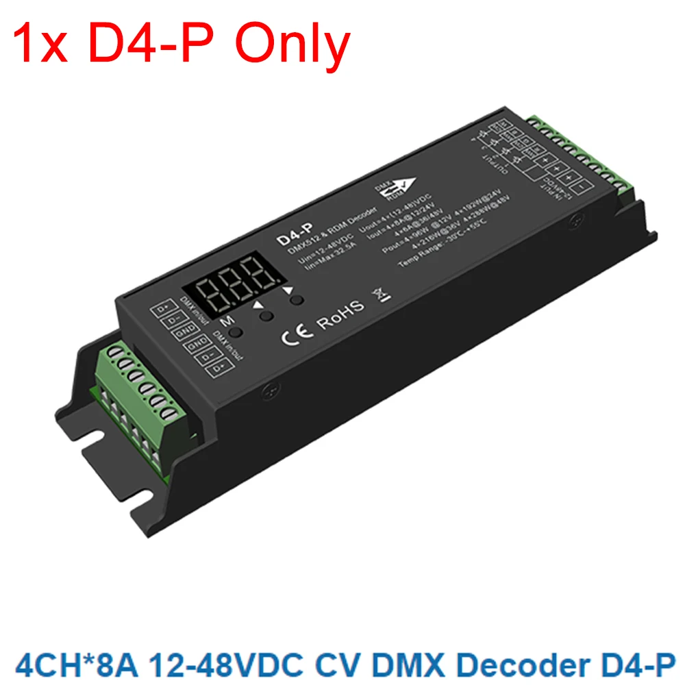

Декодер Skydance DMX, цифровой D4 D4-E D4-P D4-XE D5 D12 D24 D12A DMX512, декодер, радиочастотное управление, CV-дисплей/дизель/много затемнения