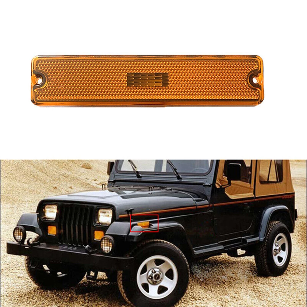 

Car Amber Front Bumper Fender Side Marker Light Housing 56001424 For Jeep Wrangler YJ 1987-1995 Front Side Marker Light Housing