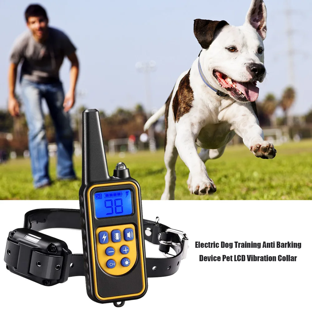 

Electric Dog Training Collar Long-Distance Vibration Remote Control Automatic Electric Training Anti Barking Device