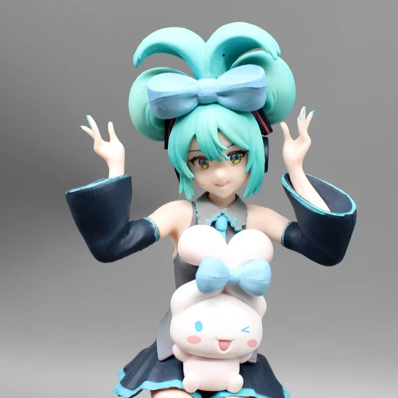 Фото Фигурки аниме Hatsune Miku Rem Hatsune Miku, экшн-фигурки, нажимная пузырьковая лапша, 15 см, коллекционная модель из ПВХ, игрушки, подарки на день рождения №5