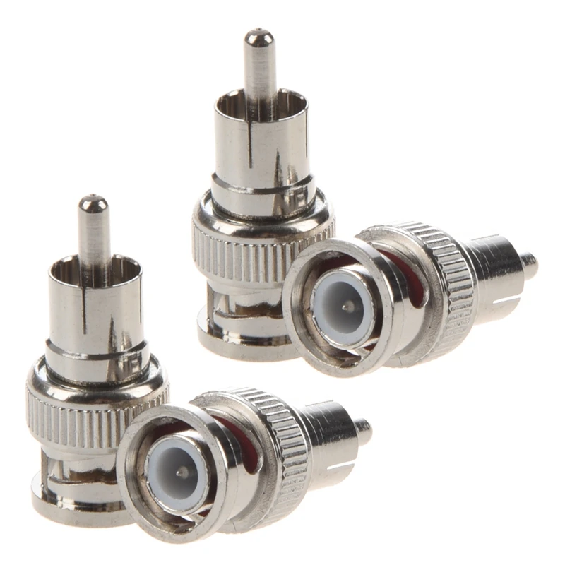 

AYHF-4 Pcs штекер BNC на RCA Male RF коаксиальный разъем адаптер для CCTV