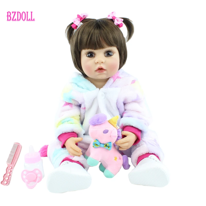 55cm Full Silicone Body Reborn Baby Doll Toy 22 inch Newborn