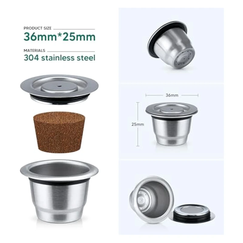 Многоразовые капсулы для кофе фильтр совместимый с оригинальной машиной