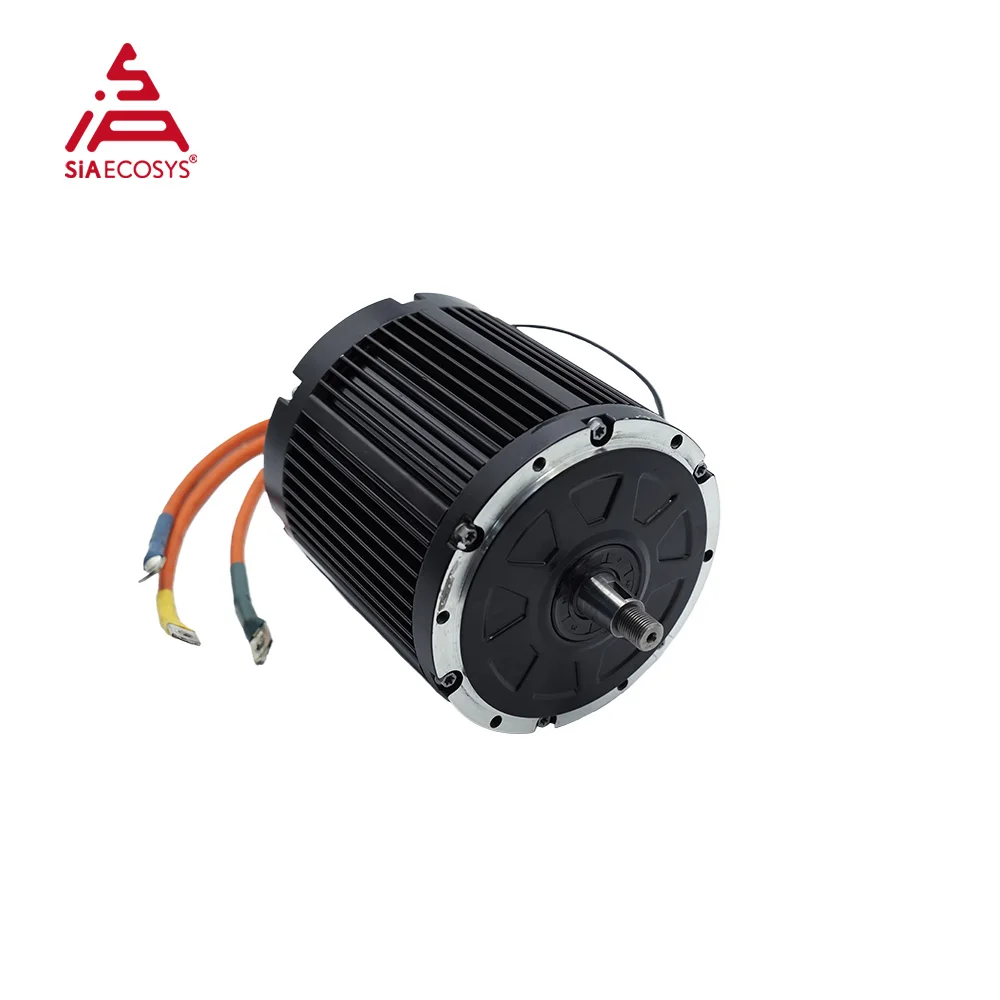 Фото QSMOTOR D155A-70 PMSM Шпилька-мотор 72 В 10 кВт Высокомощный энкодер Комплект двигателя среднего привода с контроллером ND721200B для электронного мотоцикла №2