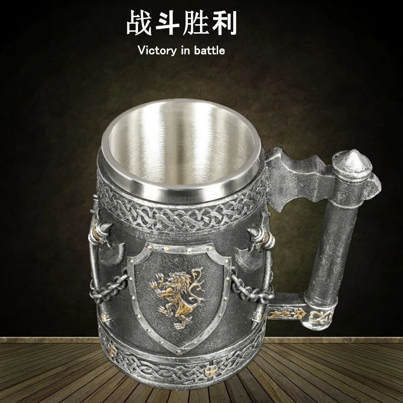 3D пивные кружки кофейные чашки готический Кубок железный престол кружка из