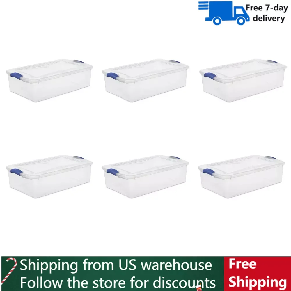 

Plastic Storage Box Keep Your Space Organized With the Versatile Sterilite 32 Quart Latch Box Plastic Organizing Boxes Organizer