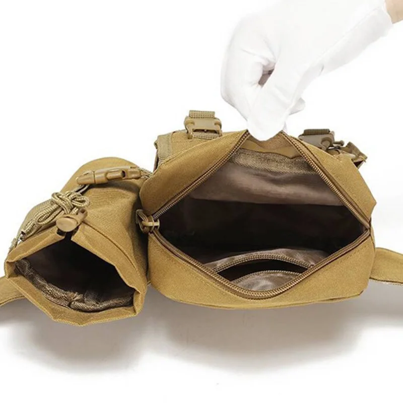 Водонепроницаемая нейлоновая камуфляжная тактическая поясная сумка для мужчин