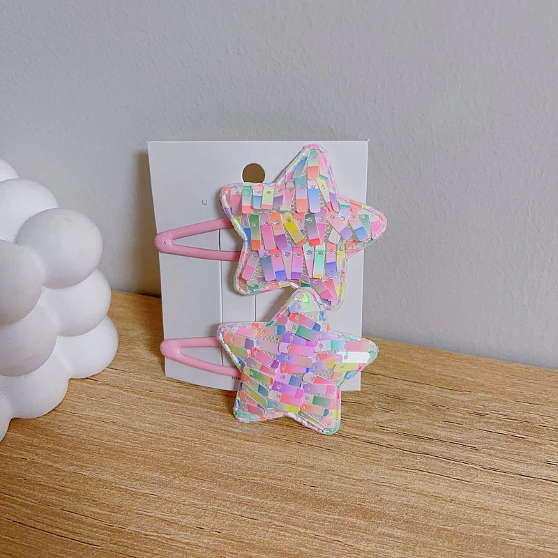 2 шт. новые заколки для волос принцессы бабочки пентаграммы для девочек милые детские головные уборы заколки для волос аксессуары для волос