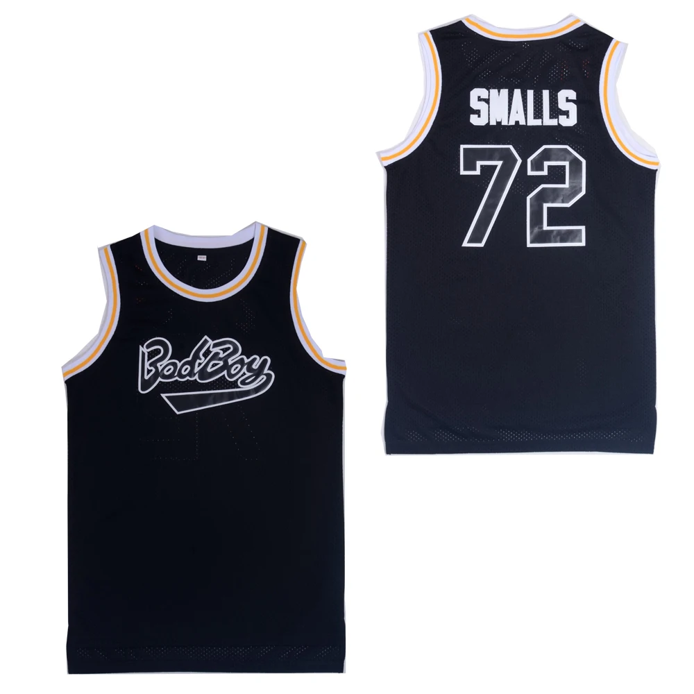 

BG basketball jerseys bad boy 72 SMALLS jersey Embroidery sewing Outdoor sportswear Hip-hop movie jersey red 2020 summer