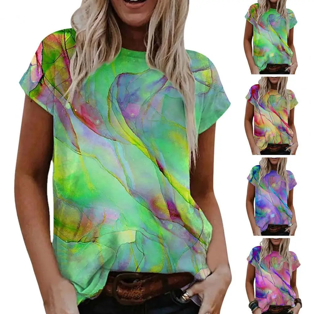 

Fashion Flower Print T-shirts Top Lady T-shirts Trendy Comfortable