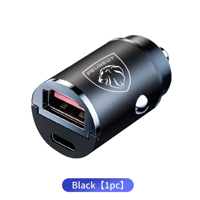 

Автомобильное зарядное устройство USB Type-C, 60 Вт, быстрая зарядка прикуривателя для нового Peugeot 407 508 2008 5008 307 308 3008 206 207 208 107 106