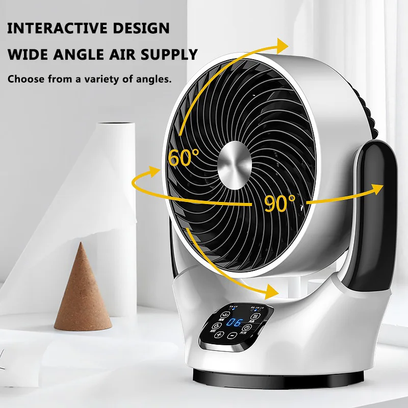 

220V Electric Fan Floor Household Fan Desktop Mute Turbine Air Convection Circulating Fan 5M Remote Control Distance