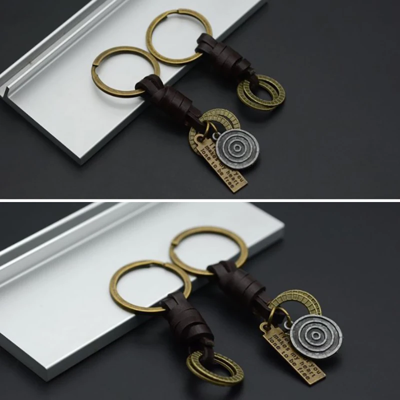 

Multiple Pendant Suspension Leather Keychain Key Chain Fashion for Keys Car Keys Accessories Keychain on a Bag