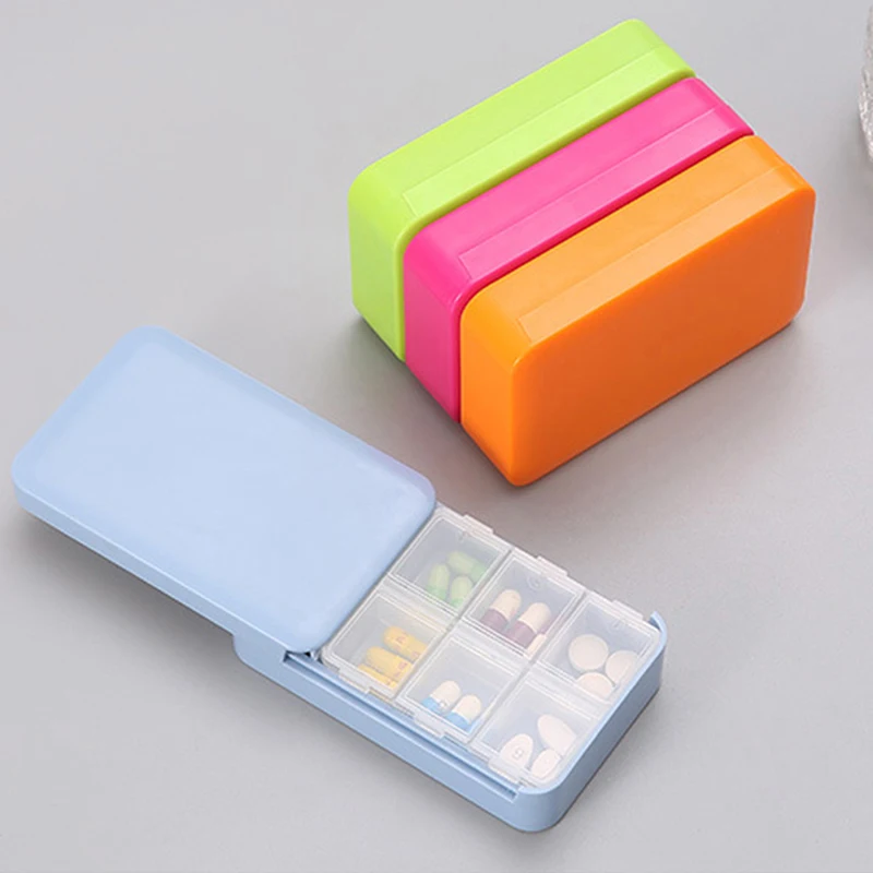 

Контейнер для таблеток портативный с 6 отделениями, 1 шт.