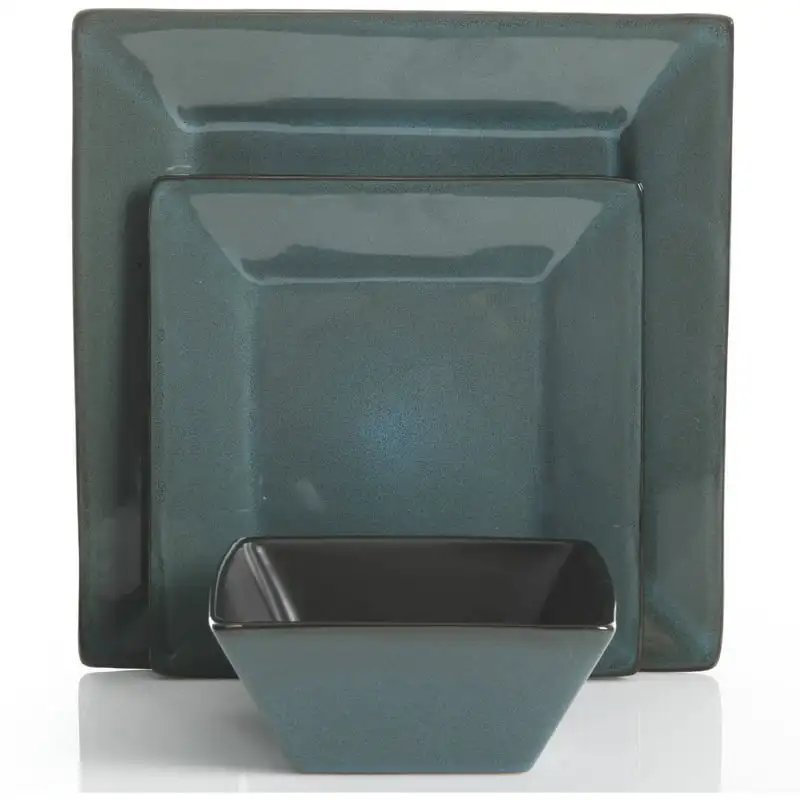 

Челси Лейн 12-Piece Hard набор квадратной посуды