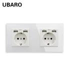 Электрическая розетка UBARO с USB-портом, 100-250 В, 16 А