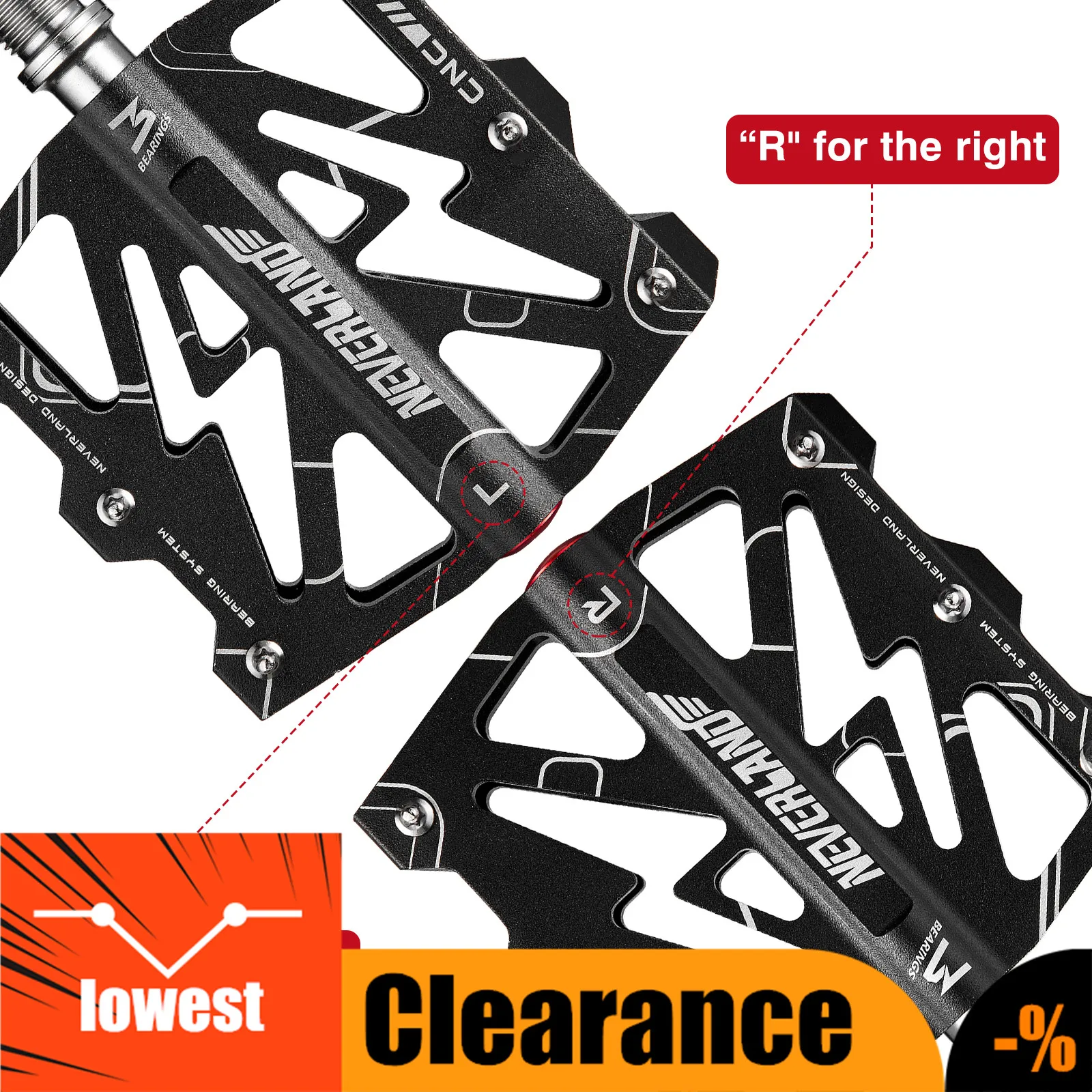 

9/16" Spindles Bicycle Pedals Foot Pegs Cycling Aluminium Alloy 3 Sealed Bearings Platform Pedals For BMX Road Casual Touring D