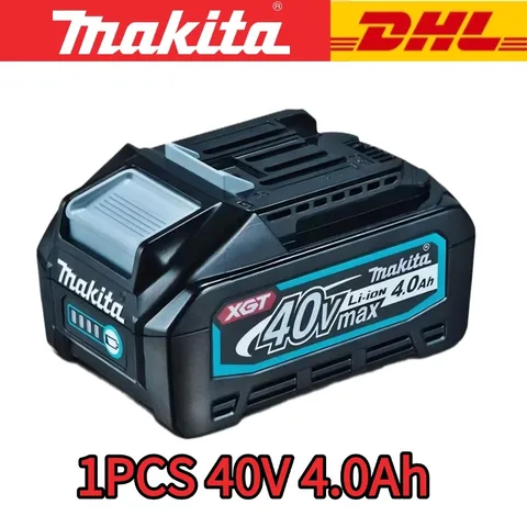 Литий-ионный аккумулятор Makita 40 В MAX XGT 4,0 Ач 5,0 Ач, оригинальный аккумулятор BL4020 BL4025 BL4040 BL4050 BL4080 для аккумулятора Makita 40 В