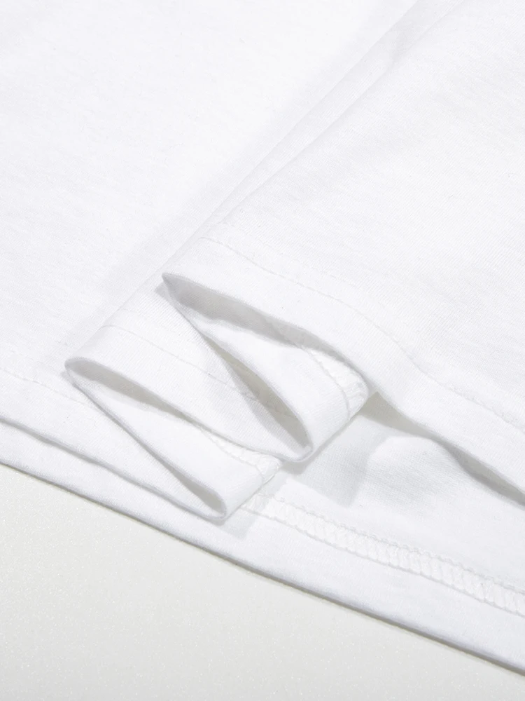 Женская повседневная хлопковая футболка с фруктовым узором вязаный топ круглым