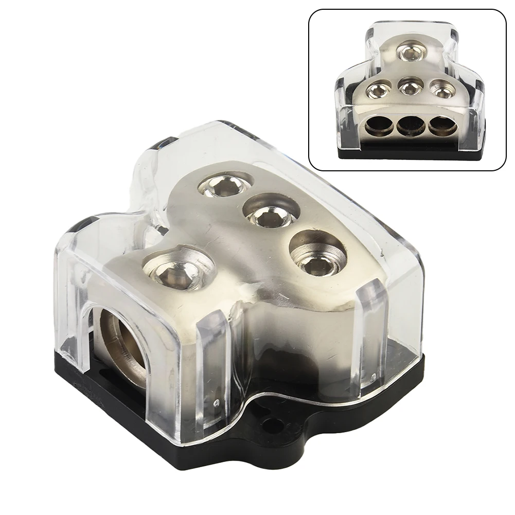 

Power Distributor Block High Performance Car Audio Distribution Block with Oversized Screws – 1*0GA IN/ 3*4GA OUT