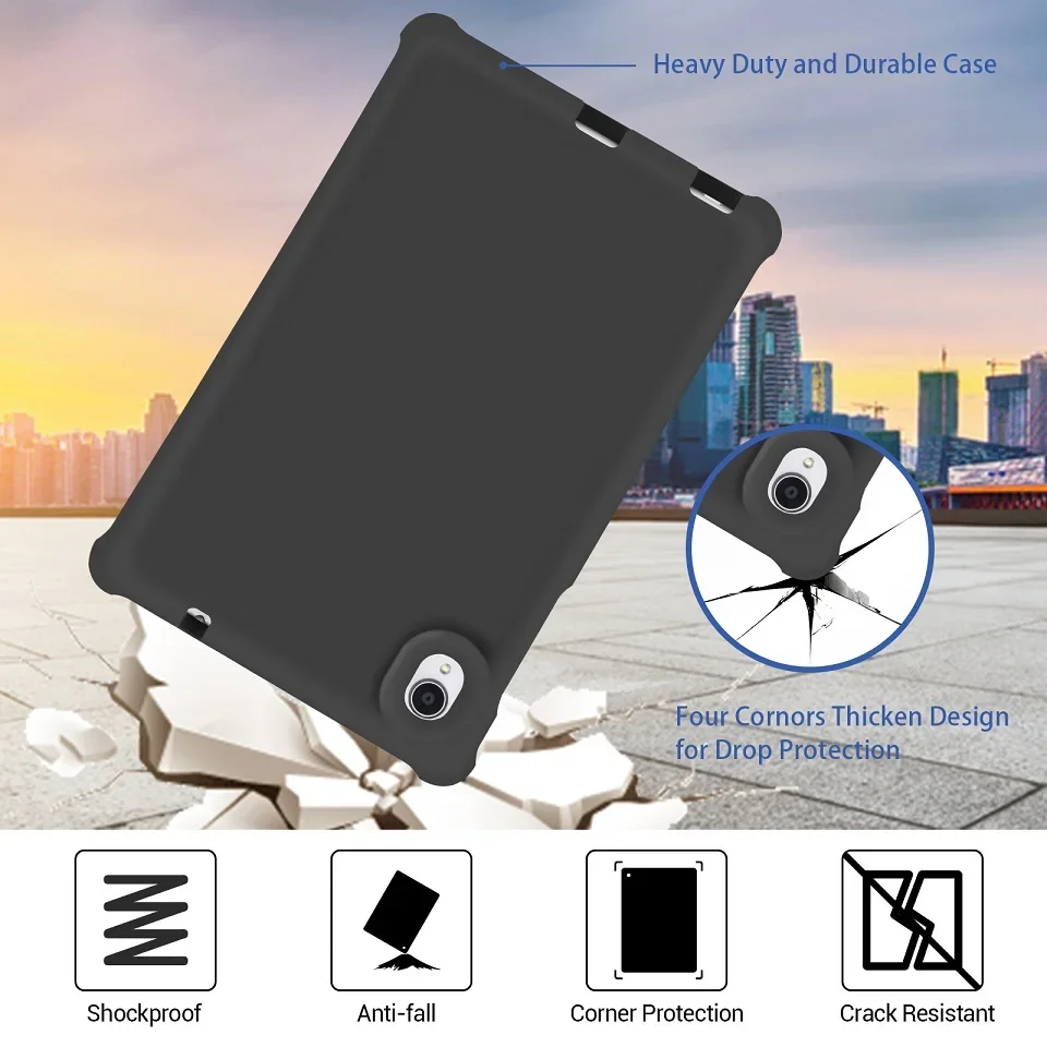 Фото Чехол MingShore для Lenovo Tab M8 HD Smart FHD TB-8505F 8706 XN, мягкий силиконовый прочный чехол-бампер №5