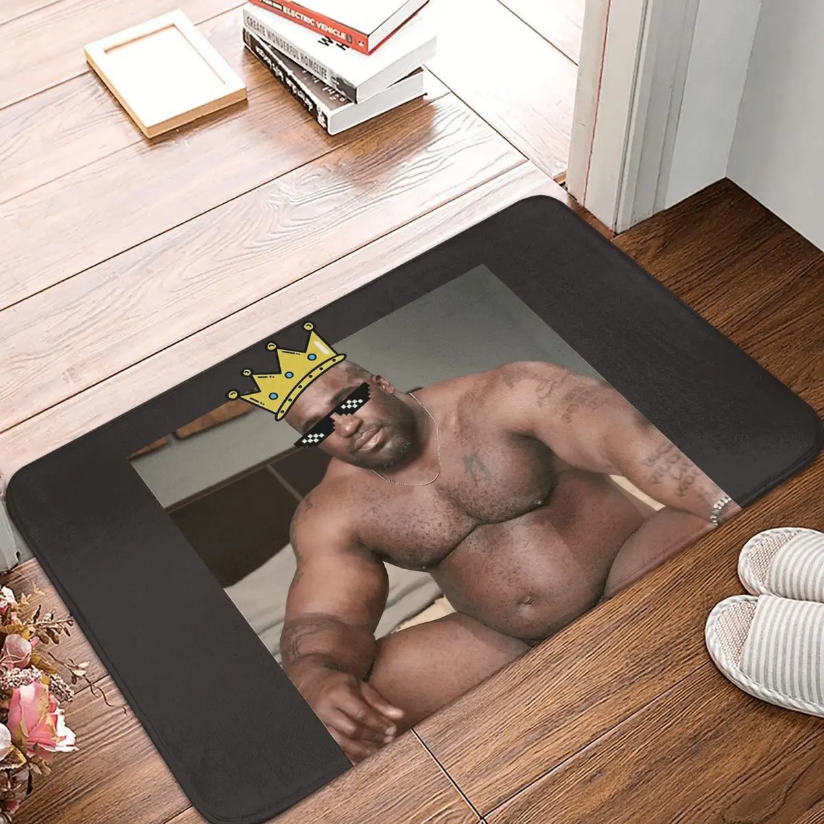 

Wood Sitting On Bed Doormat Rug carpet Mat Footpad Bath mat Non-slip toilet Balcony Parlor durable Washable