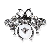 cute honeybee animal insect brooches pin colorful crystal rhinestones bee shape corsages scarf clips jewelry for women girls