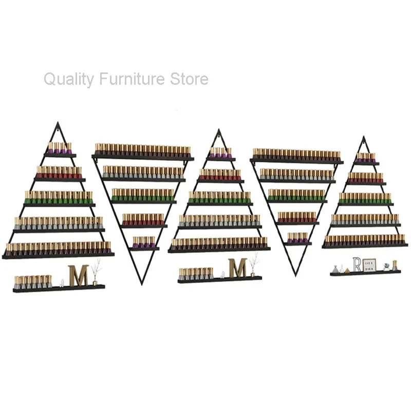 Настенные держатели для ногтей в скандинавском стиле железный стеллаж маникюра