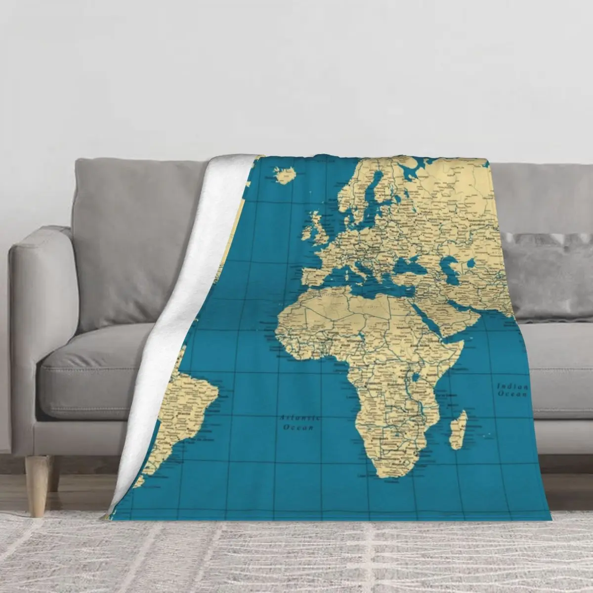 

Винтажный мир, справочные страны, города, дороги, кушетка, зимнее покрывало, мягкие одеяла на заказ