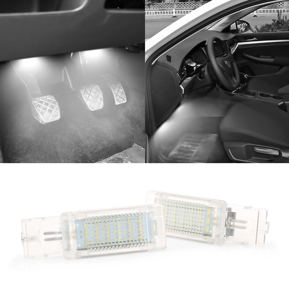 

LED Footwell Light Luggage Compartment Glove Box Lamps For Seat Ateca Alhambra Skoda Superb Rapid VW Passat B6 B7 Golf 5 6 Caddy