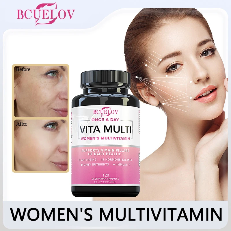 

Bcuelov Hydrolyzed Collagen Capsules Support Whitening Anti-aging Skin Joint Hair Health Female Nutritional Supplement