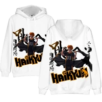 personality fashion 3d haikyuu hoodies sweatshirts men women tops 3d printed comic haikyuu kids anime white hoodie pullover