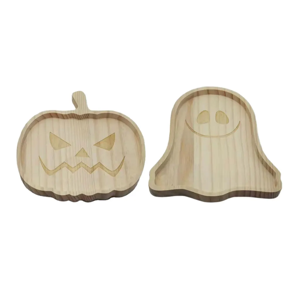 

Добавьте фестиваль на Хэллоуин Фотофон с деревянными тарелками в виде тыквы, уникальные формы, добавьте праздничную атмосферу