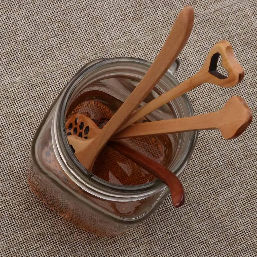 Кулинария выпечка деревянная ручная работа длинная ручка ковш для меда палочка