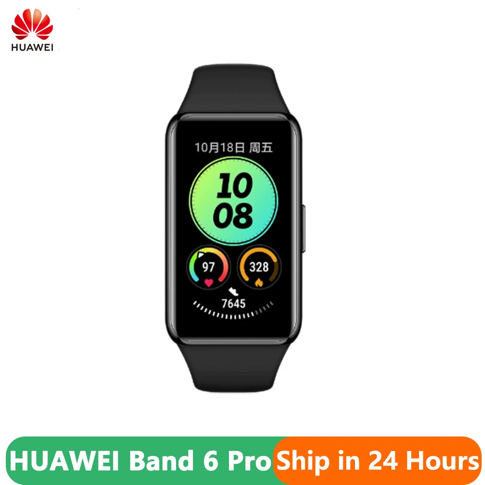 

Смарт-браслет Huawei Band 6 Pro, трекер уровня кислорода в крови, GPS, 2 недели автономной работы, экран AMOLED 1,47 дюйма, пульсометр