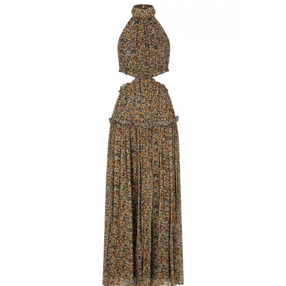 

Women maxi dress sleeveless backless high waist fashion lady dress